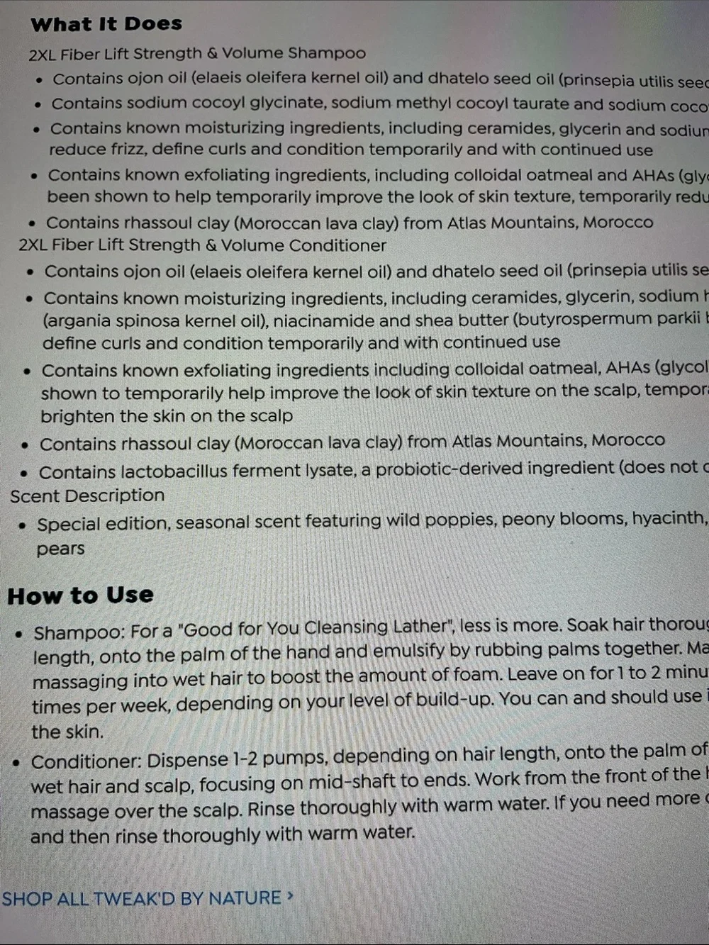 Tweak'd by nature Super Bloom hair conditioner